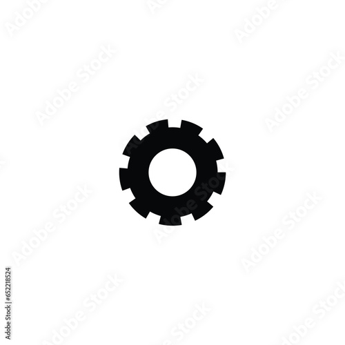Settings icon. Simple style technology repair company big sale poster background symbol. Settings button. Repair brand logo design element. Settings t-shirt printing. Vector for sticker.