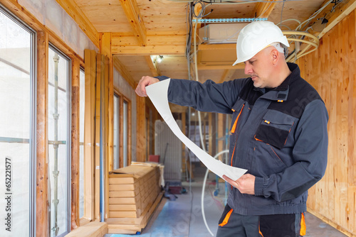 Man builder. Engineer with ...