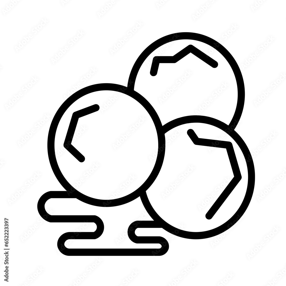 Kazakh Dish Cuisine Outline Icon