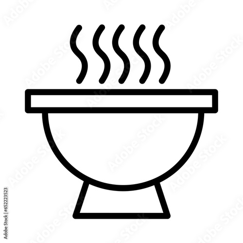 Cuisine Noodle Bowl Outline Icon