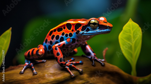 frog in the amazonian forest Generative AI