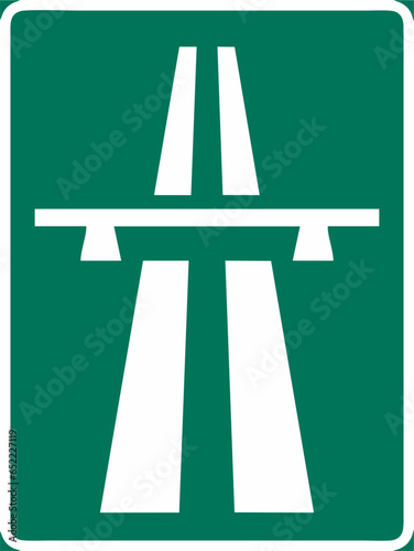 Motorway, Special regulation signs, Road signs in Sweden