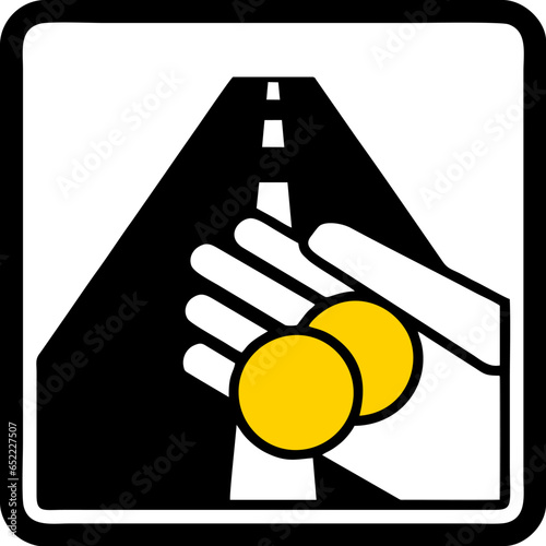 Toll roa, Special regulation signs, Road signs in Sweden