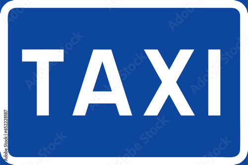 Taxi rank, Special regulation signs, Road signs in Sweden