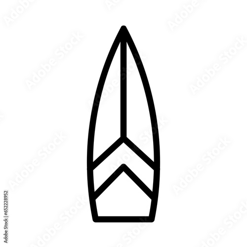 Sup Surfing Activity Outline Icon