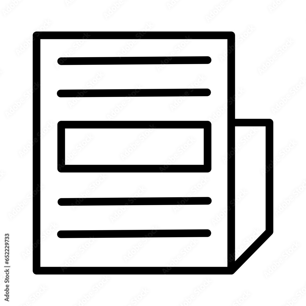 News Paper Daily Outline Icon News Paper Daily Outline Icon