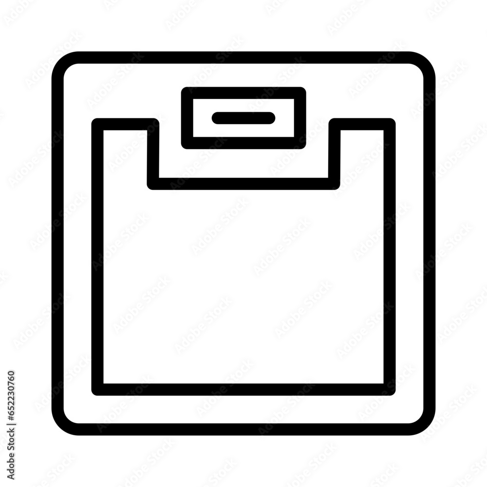 Diet Floor Scale Outline Icon Diet Floor Scale Outline Icon
