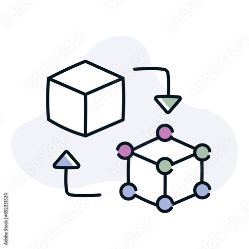 Explore the concept of digital twins with this symbolic icon. Representing virtual replicas of physical objects or systems, this icon embodies real-time simulation and analysis.