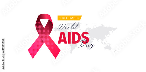 world aids day, 1 december. Prevent AIDS. background design with aids awareness and prevention concept, red ribbon symbol. care about public health	