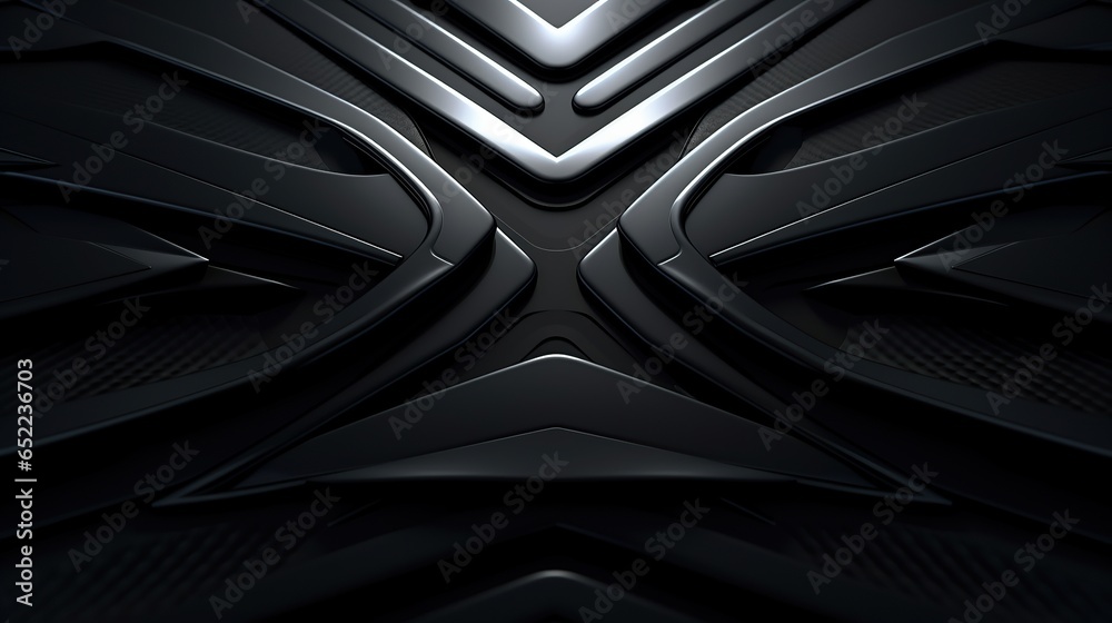 Fototapeta premium futuristic minimalist dark carbon website background generative AI