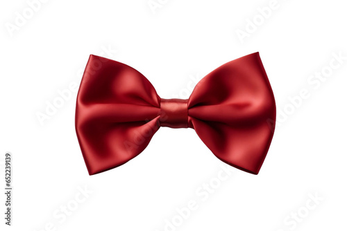 red bow isolated on white background