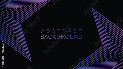 Premium black white background design with abstract stripes line. future themes
