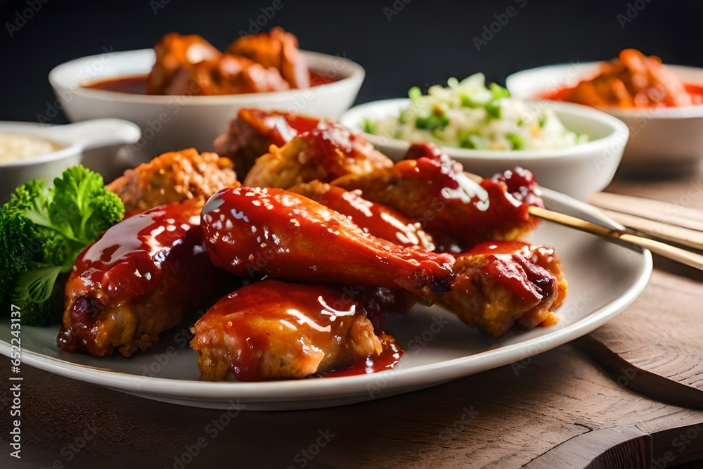 grilled wings generated by AI grilled wings generated by AI