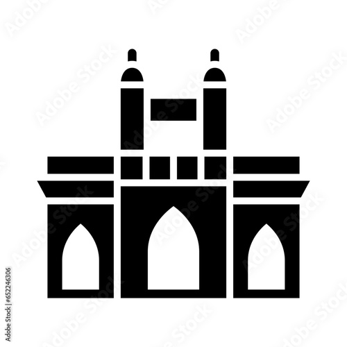 Mumbai Glyph Glyph Icon Design