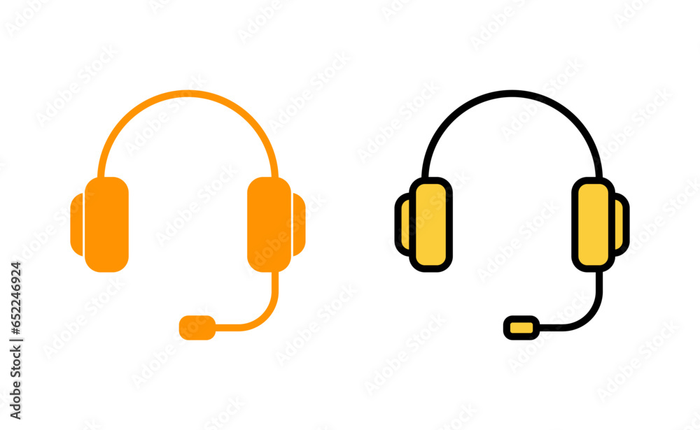 Headphone icon set for web and mobile app. headphone sign and symbol Headphone icon set for web and mobile app. headphone sign and symbol