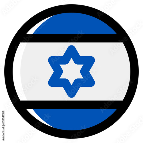 Israel Flag Circle