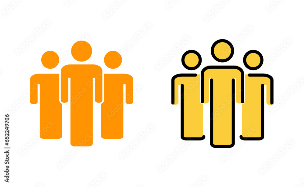 People icon set for web and mobile app. person sign and symbol. User Icon vector People icon set for web and mobile app. person sign and symbol. User Icon vector