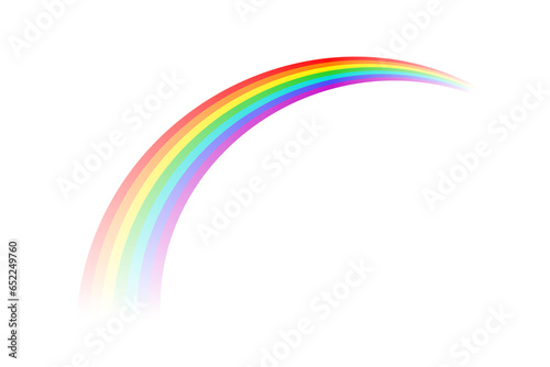 Striped transparency rainbow perspective isolated PNG