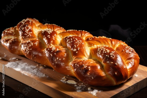 Deliciously Golden Pretzel: A Close-Up of the Perfectly Baked Bretzel Tempting Your Taste Buds