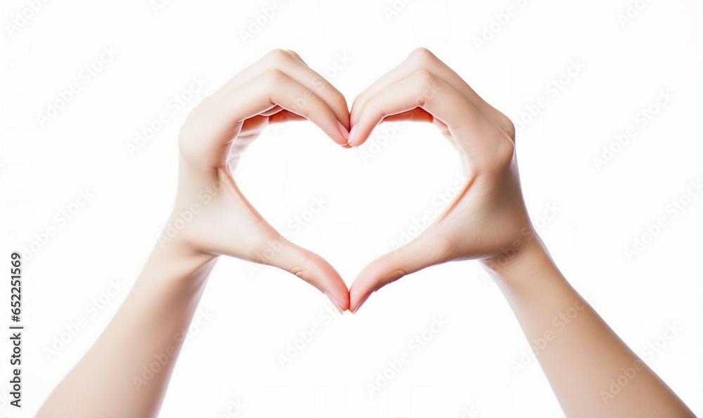 Two hands forming a heart shape Two hands forming a heart shape