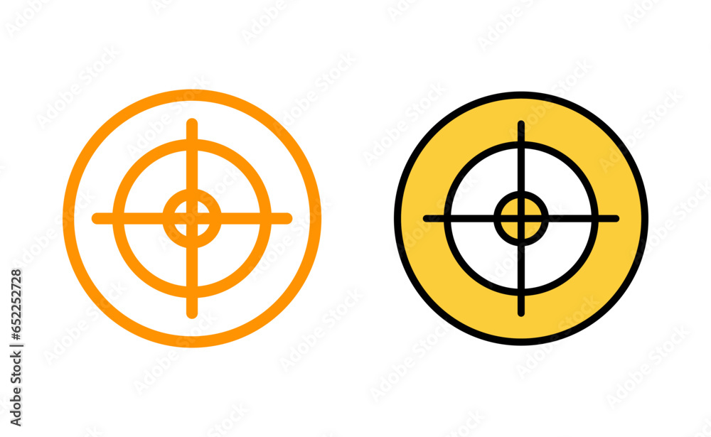 Fototapeta premium Target icon set for web and mobile app. goal icon vector. target marketing sign and symbol