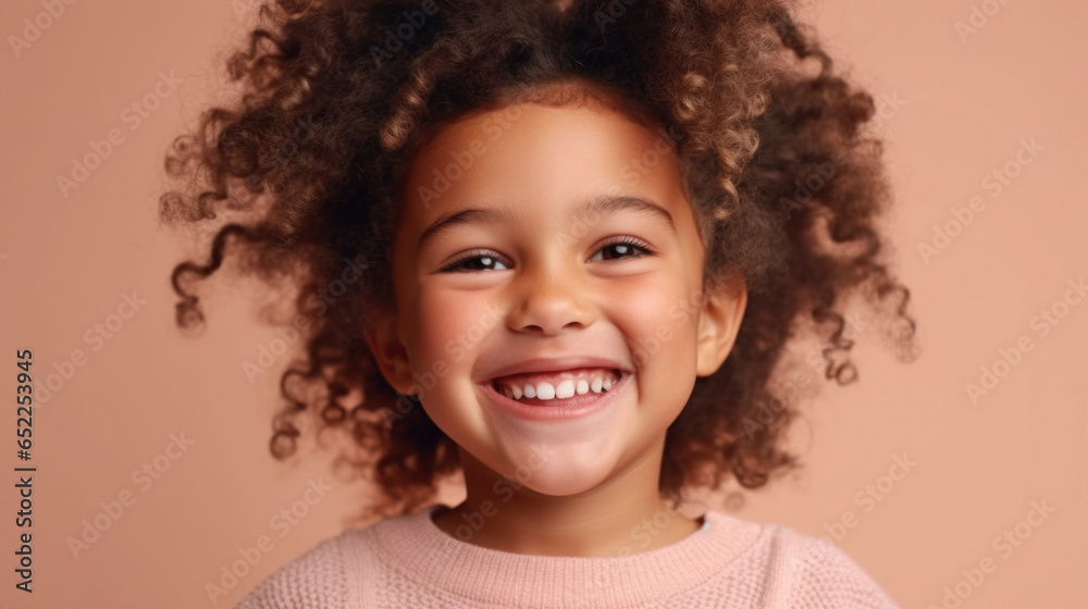 Sweet multicultural child with a bright smile. Sweet multicultural child with a bright smile.