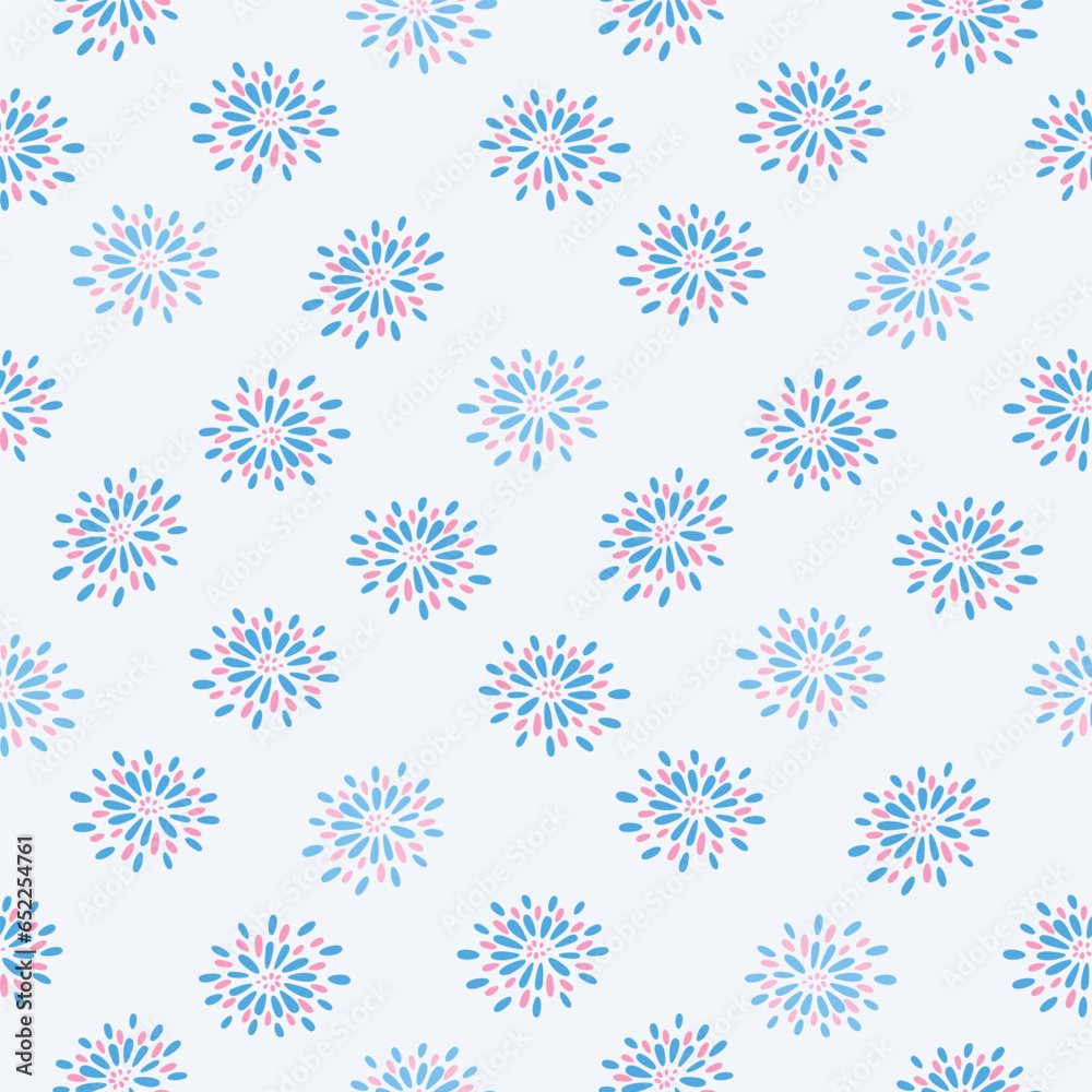 Japanese Cute Fireworks Vector Seamless Pattern
Japanese Cute Fireworks Vector Seamless Pattern