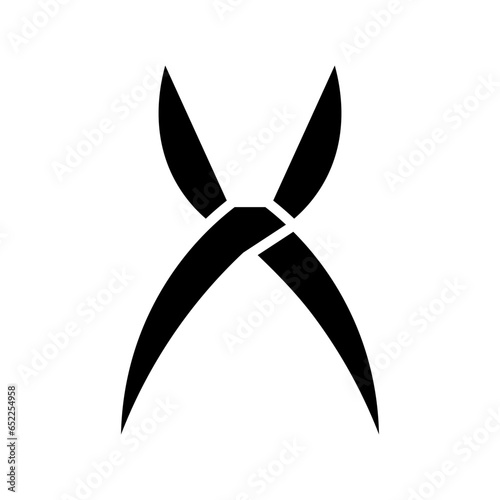 Shear Glyph Icon Design