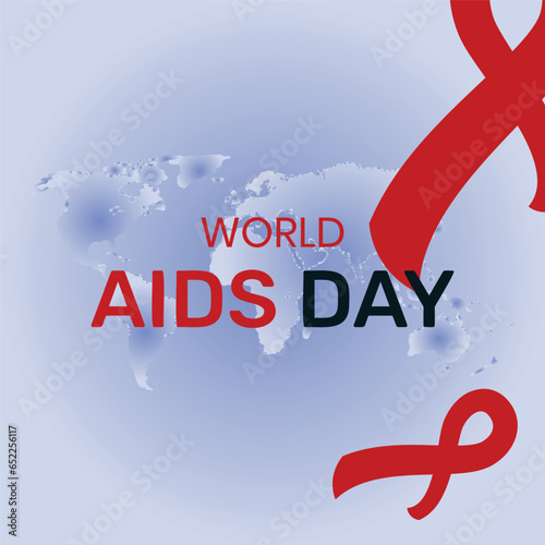 World AIDS Day Banner Background Illustration