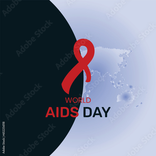 World AIDS Day Banner Background Illustration