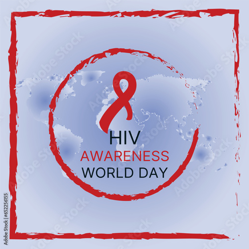 World AIDS Day Banner Background Illustration
