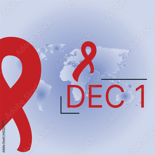 World AIDS Day Banner Background Illustration