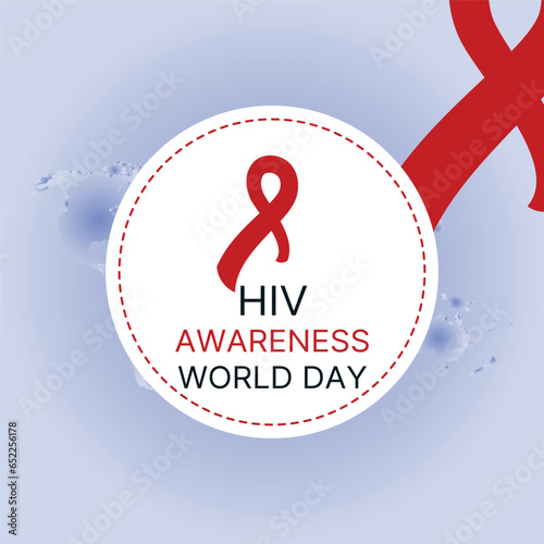 World AIDS Day Banner Background Illustration