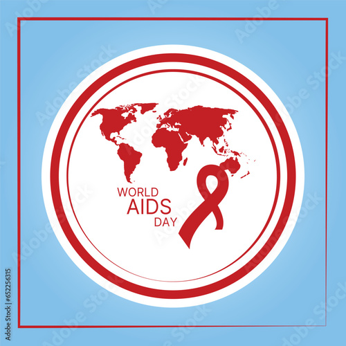 World AIDS Day Banner Background Illustration