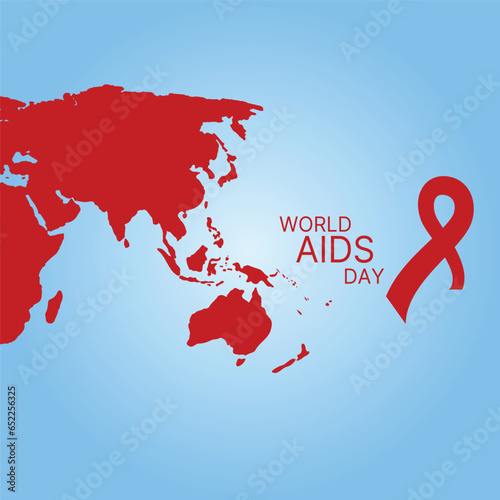 World AIDS Day Banner Background Illustration