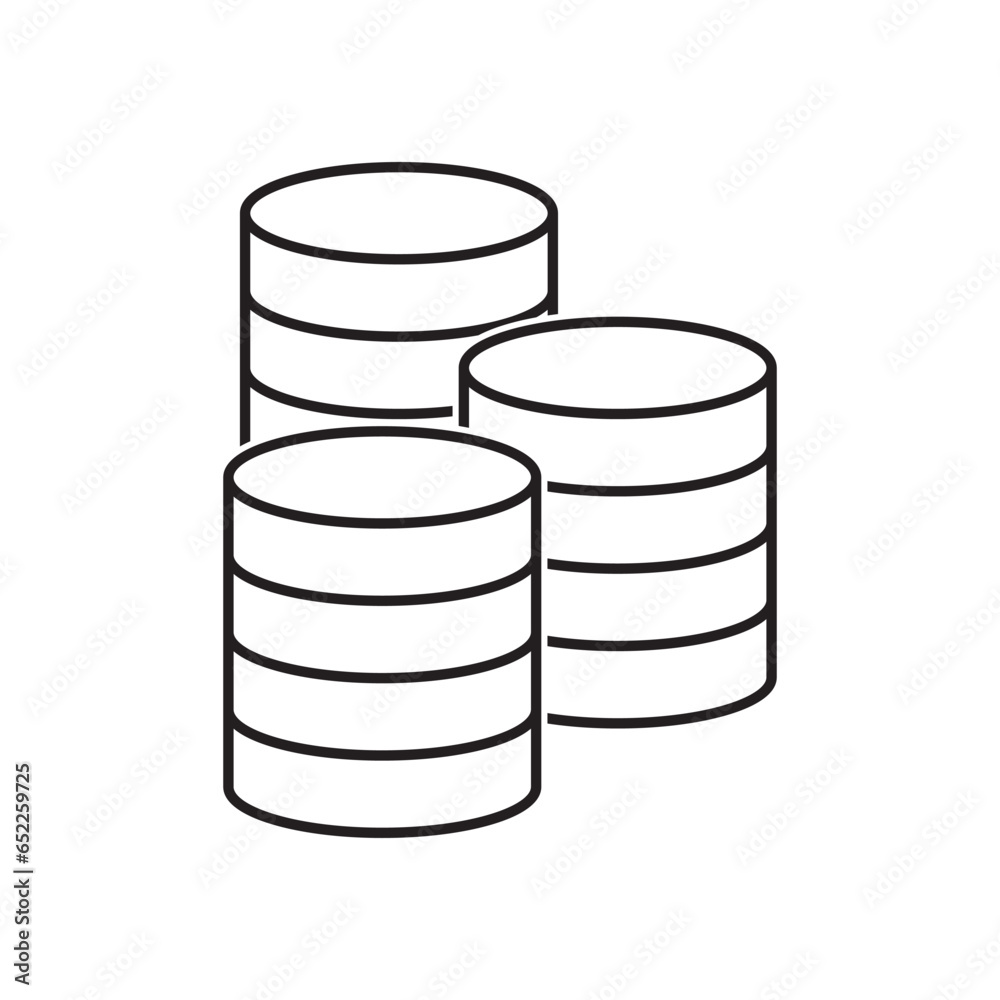 database icon vector database icon vector