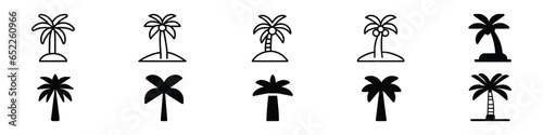  palm icon, palm icon on white background, Palm tree silhouette icon. simple flat vector illustration, Palm tree summer logo, coconut tree icon.
