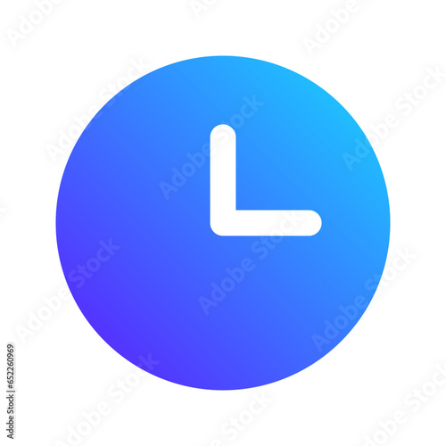clock gradient fill