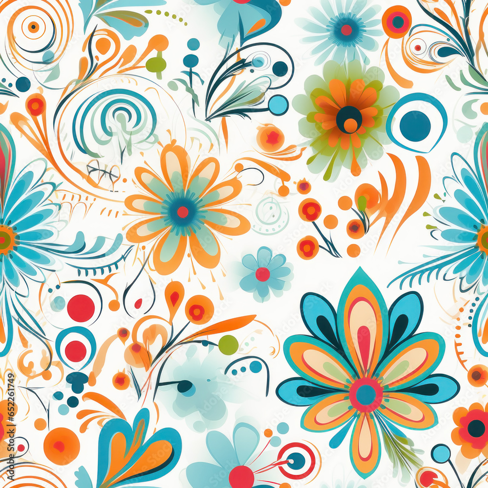 Seamless Pastel Textile illustration abstract floral texture patterns for fabric digital print. Generative AI Seamless Pastel Textile illustration abstract floral texture patterns for fabric digital print. Generative AI