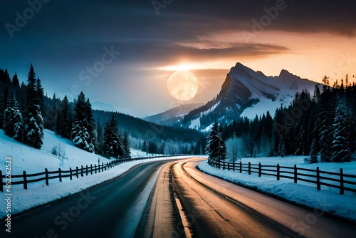sunset in the mountains © Image Studio