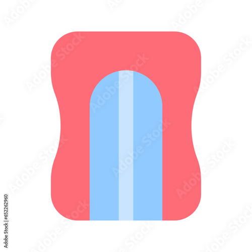 pencil sharpener flat icon