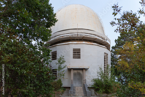 Crimean Astrophysical Observatory - located in the Bakhchisarai district, near the village of Nauchny, Crimea, Russia, 29.08.2023 photo