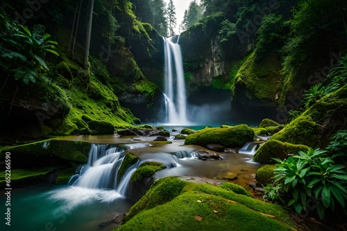 waterfall in the jungle © Abdul