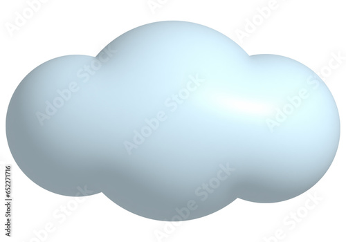 cloud 3d render isolated