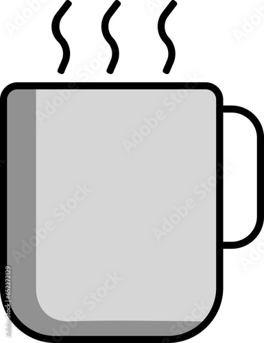 cup coffee with shadow 