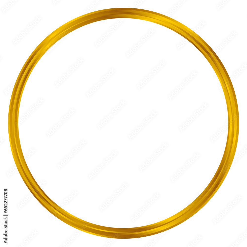 Simple golden circle frame Simple golden circle frame