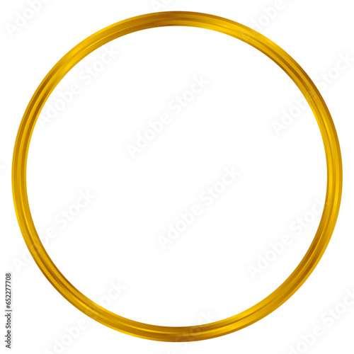 Simple golden circle frame 