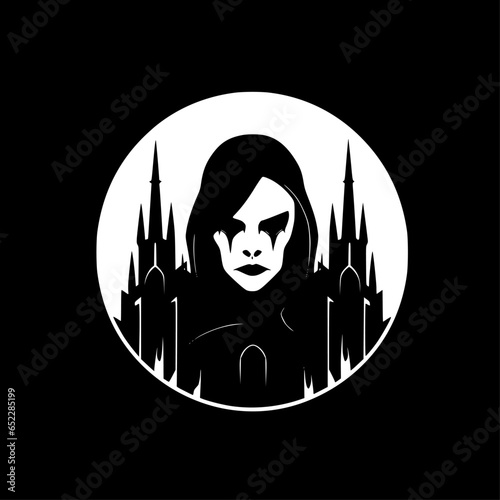 Gothic | Minimalist and Simple Silhouette - Vector illustration