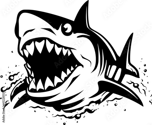 Shark - High Quality Vector Logo - Vector illustration ideal for T-shirt graphic