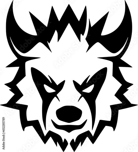 Panda | Minimalist and Simple Silhouette - Vector illustration